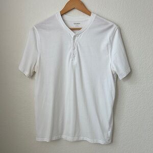 Old Navy Men's Classic White Henley Tee